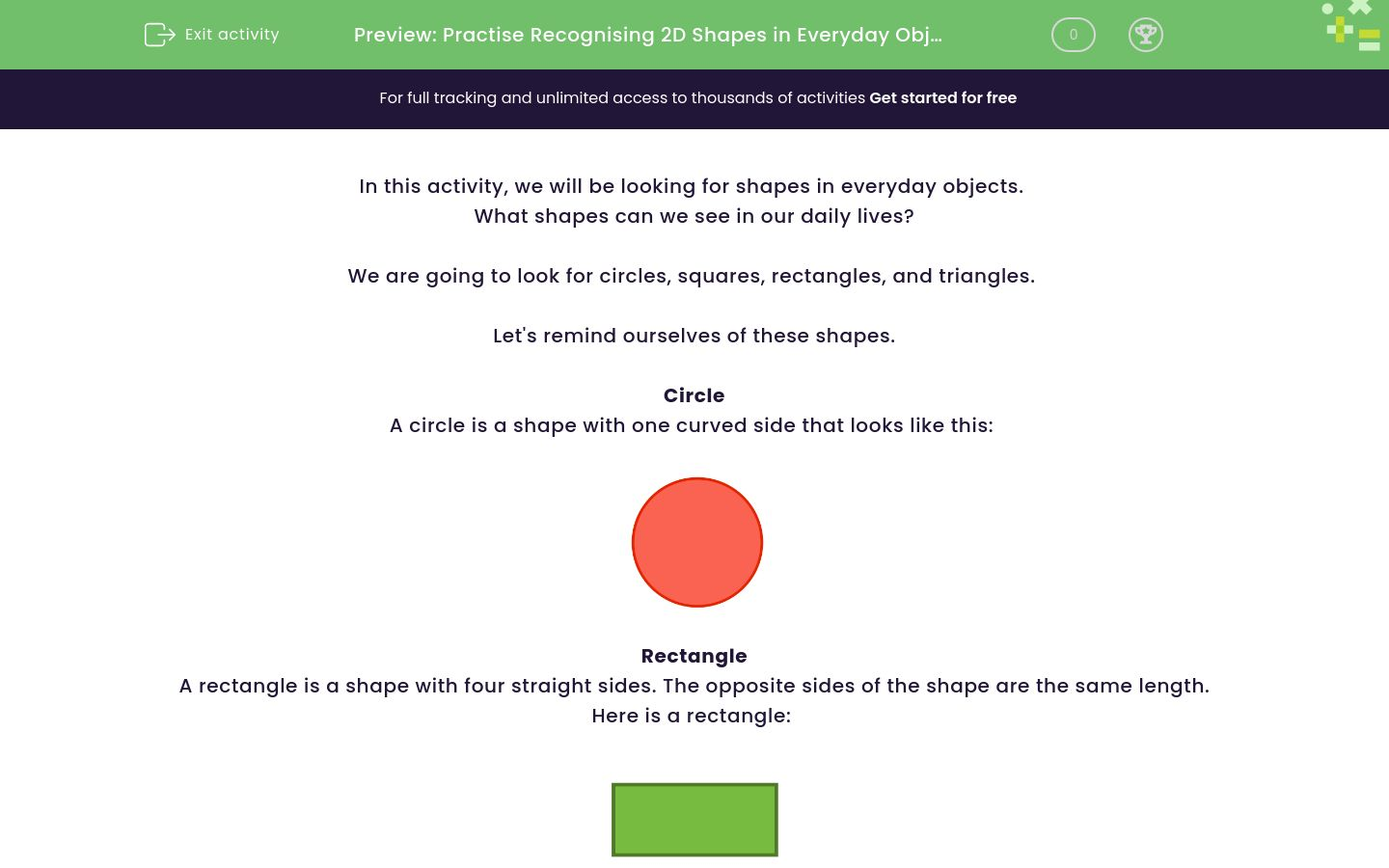 Practise Recognising D Shapes In Everyday Objects Worksheet Edplace