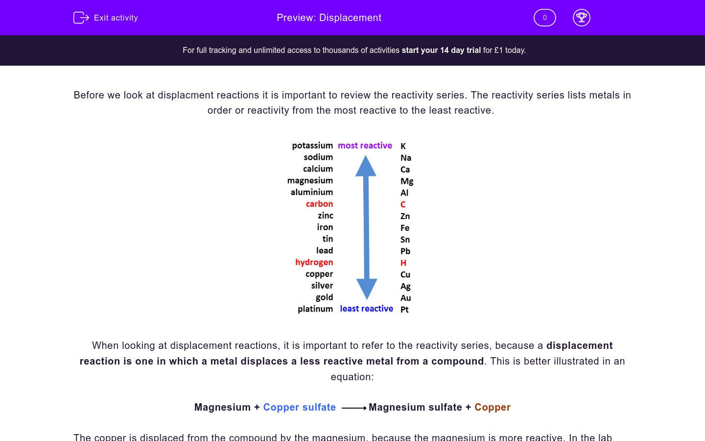 Displacement Worksheet - EdPlace