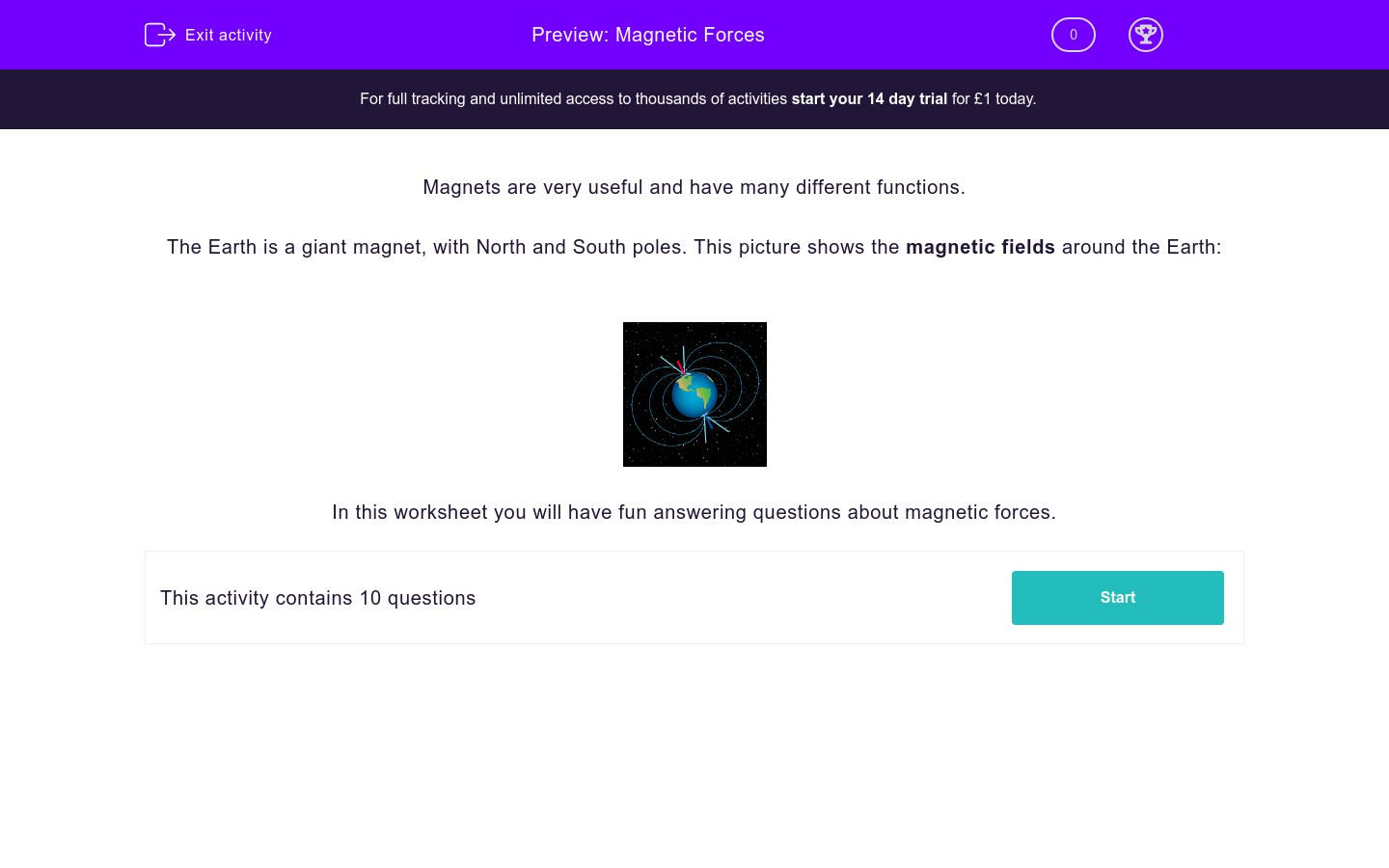 Magnetic Forces Worksheet - EdPlace