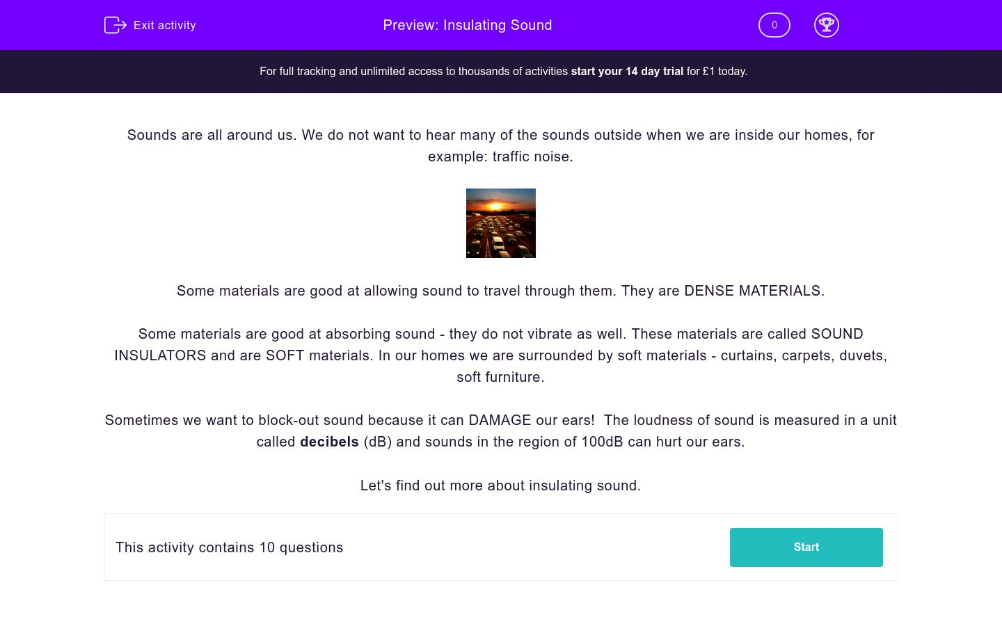 Insulating Sound Worksheet EdPlace