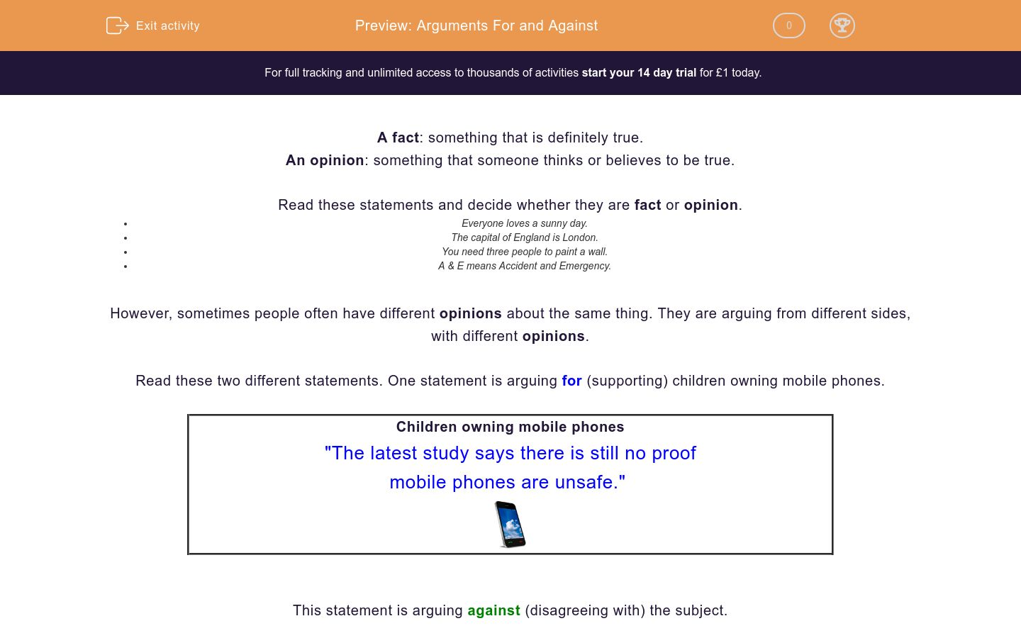 arguments for and against homework ks2