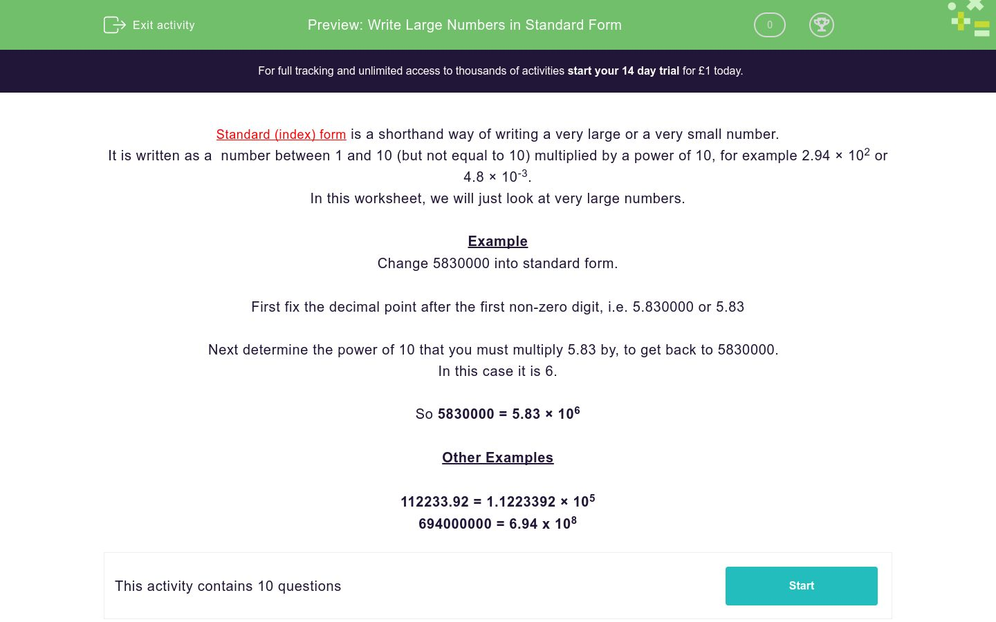 write-large-numbers-in-standard-form-worksheet-edplace