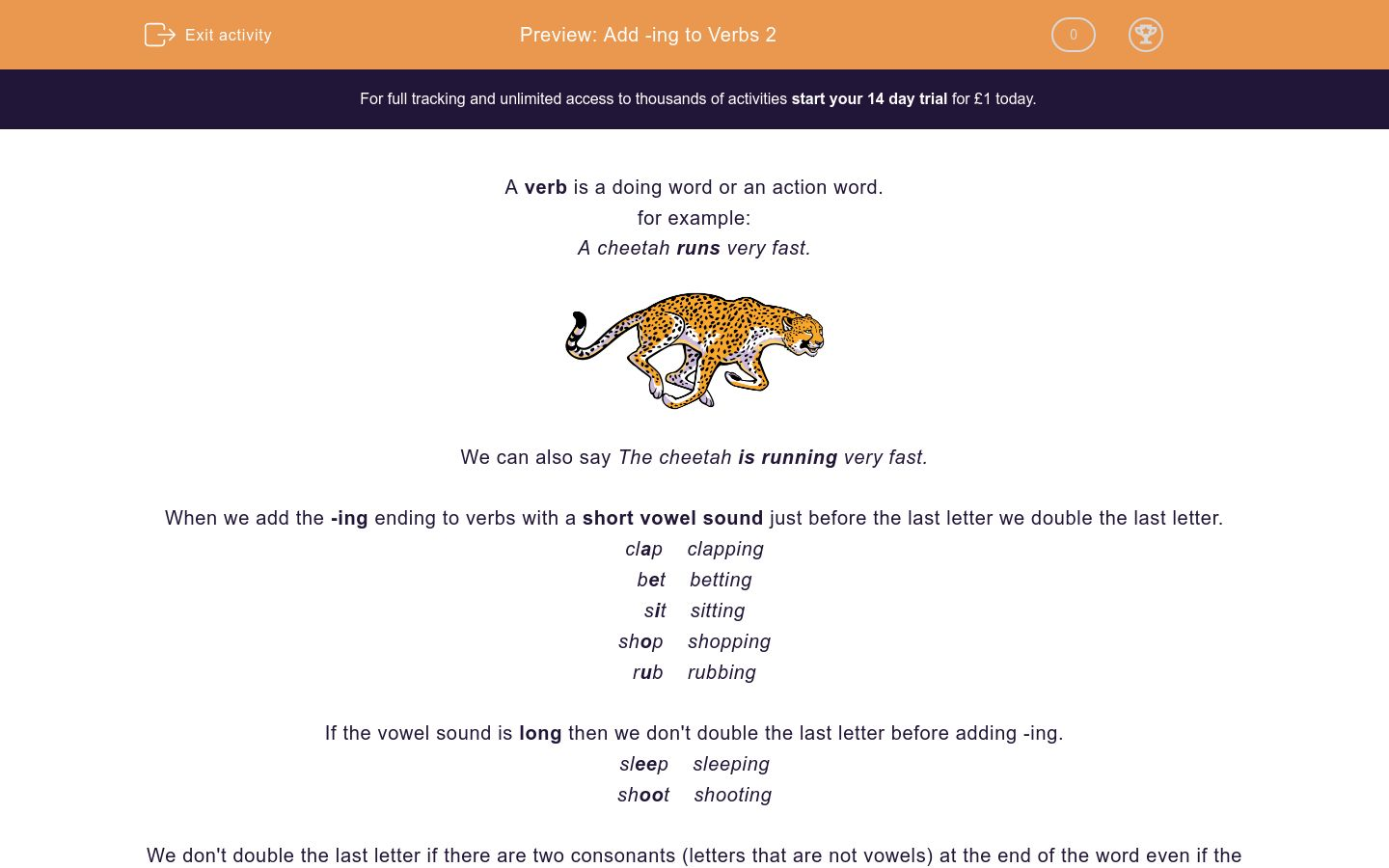 Add ing To Verbs 2 Worksheet EdPlace