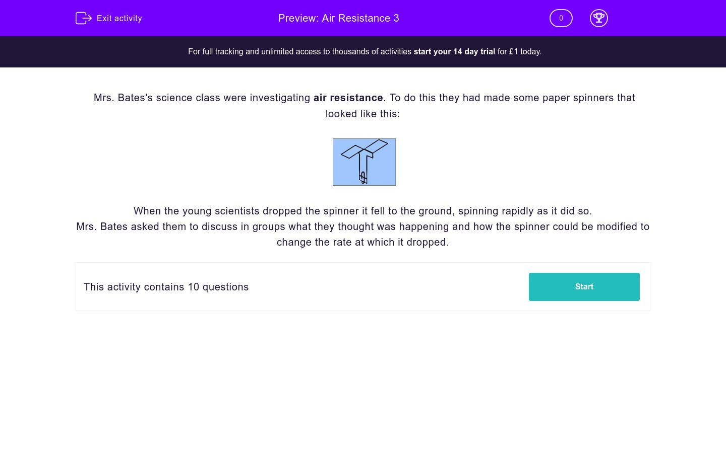 Air Resistance 3 Worksheet - EdPlace
