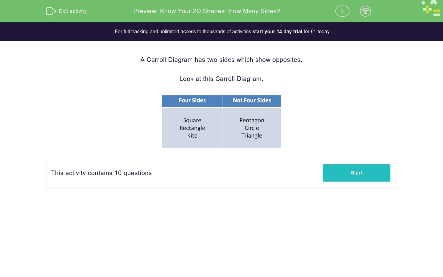 Know Your 2D Shapes How Many Sides Worksheet EdPlace