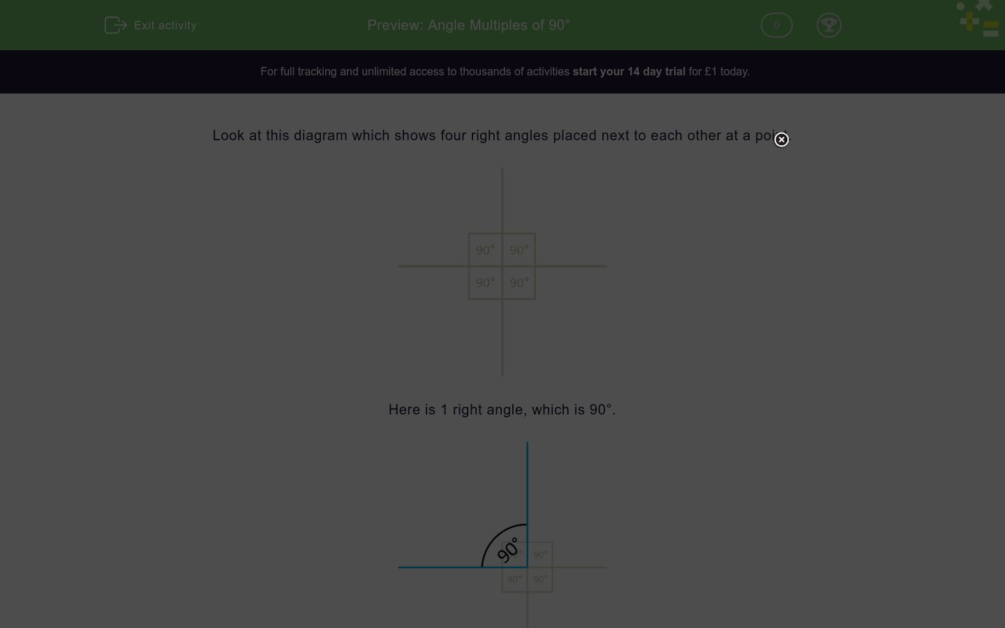 are what of multiples 90 EdPlace Angle Worksheet   of Multiples 90°