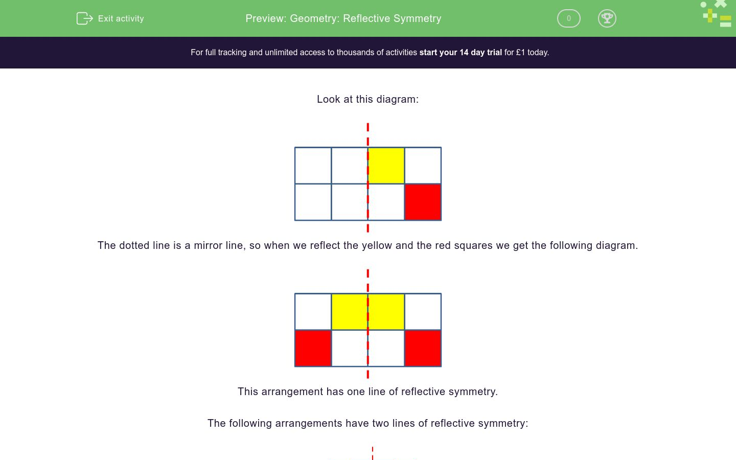 Geometry: Reflective Symmetry Worksheet - EdPlace