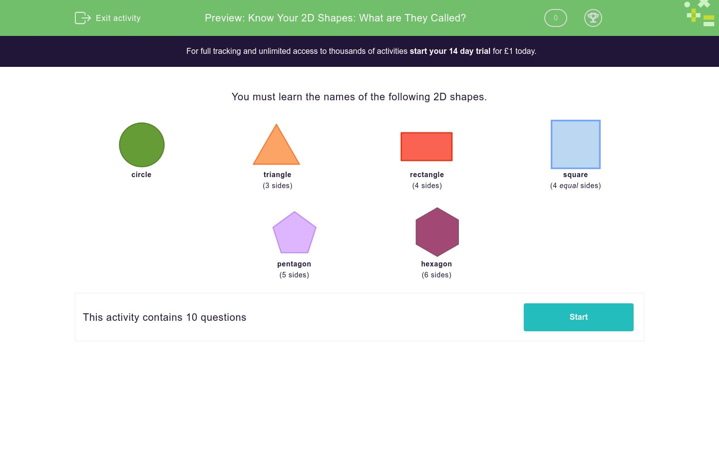 know your 2d shapes what are they called worksheet edplace