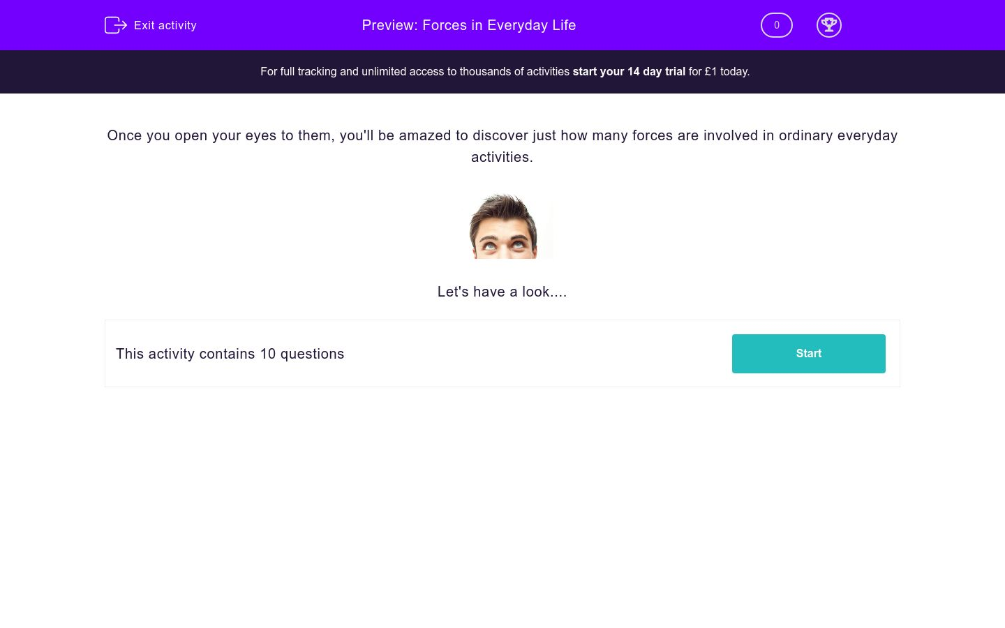 Forces in Everyday Life Worksheet - EdPlace