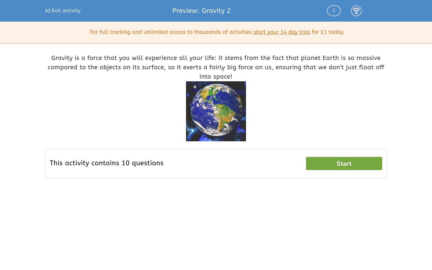 Gravity 2 Worksheet - EdPlace