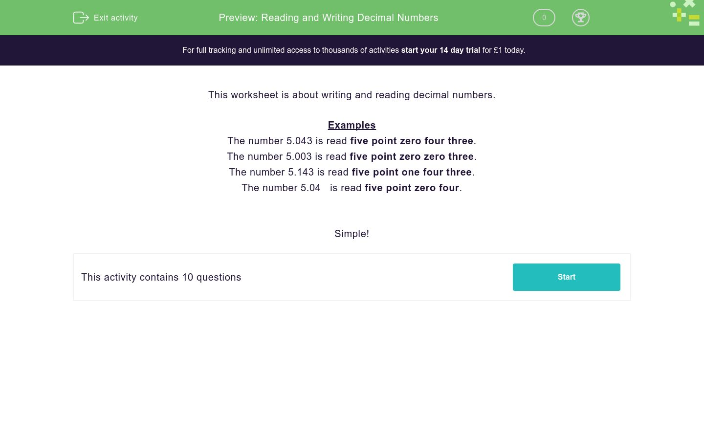 reading-and-writing-decimal-numbers-worksheet-edplace