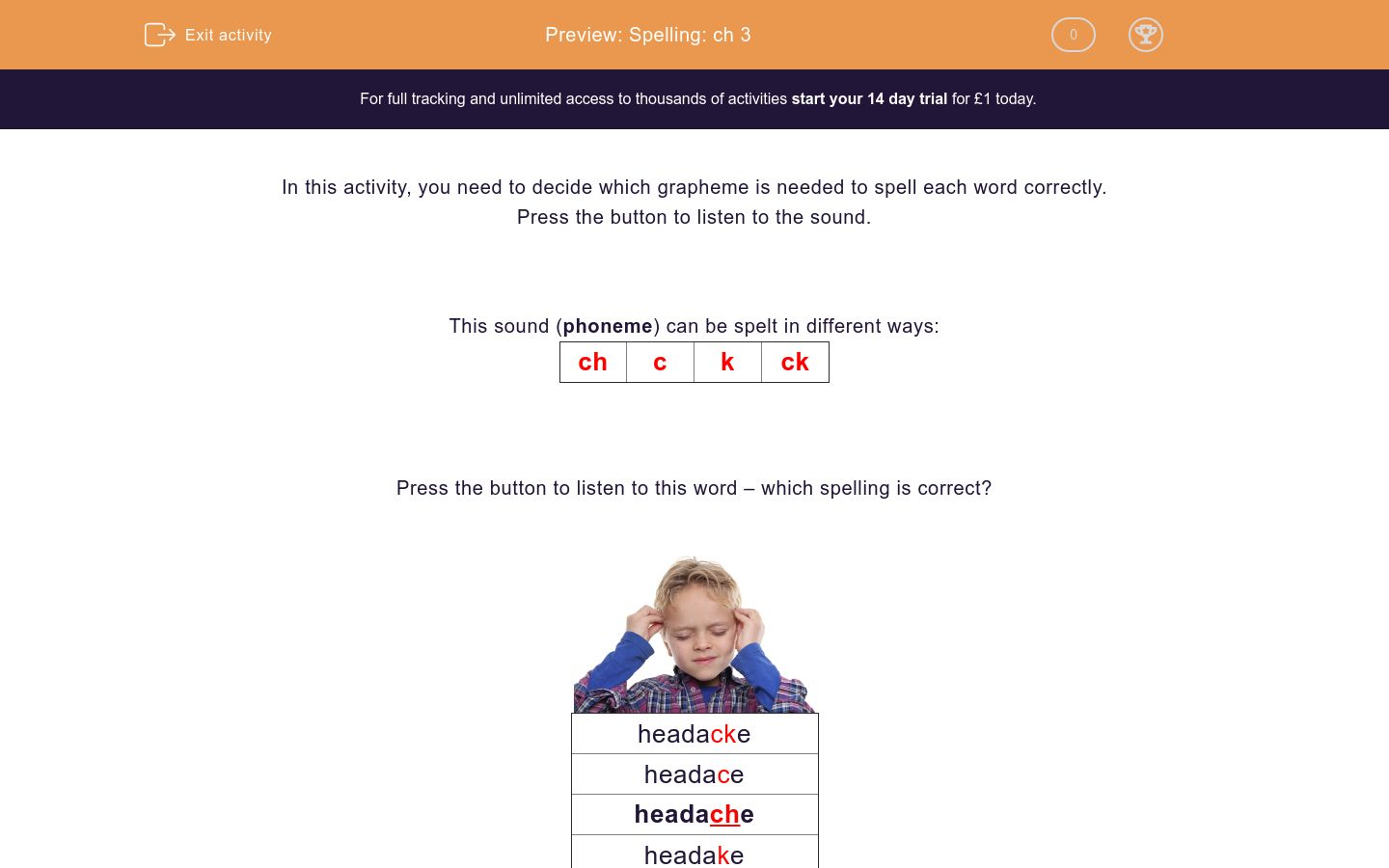 Spelling: ch 3 Worksheet - EdPlace