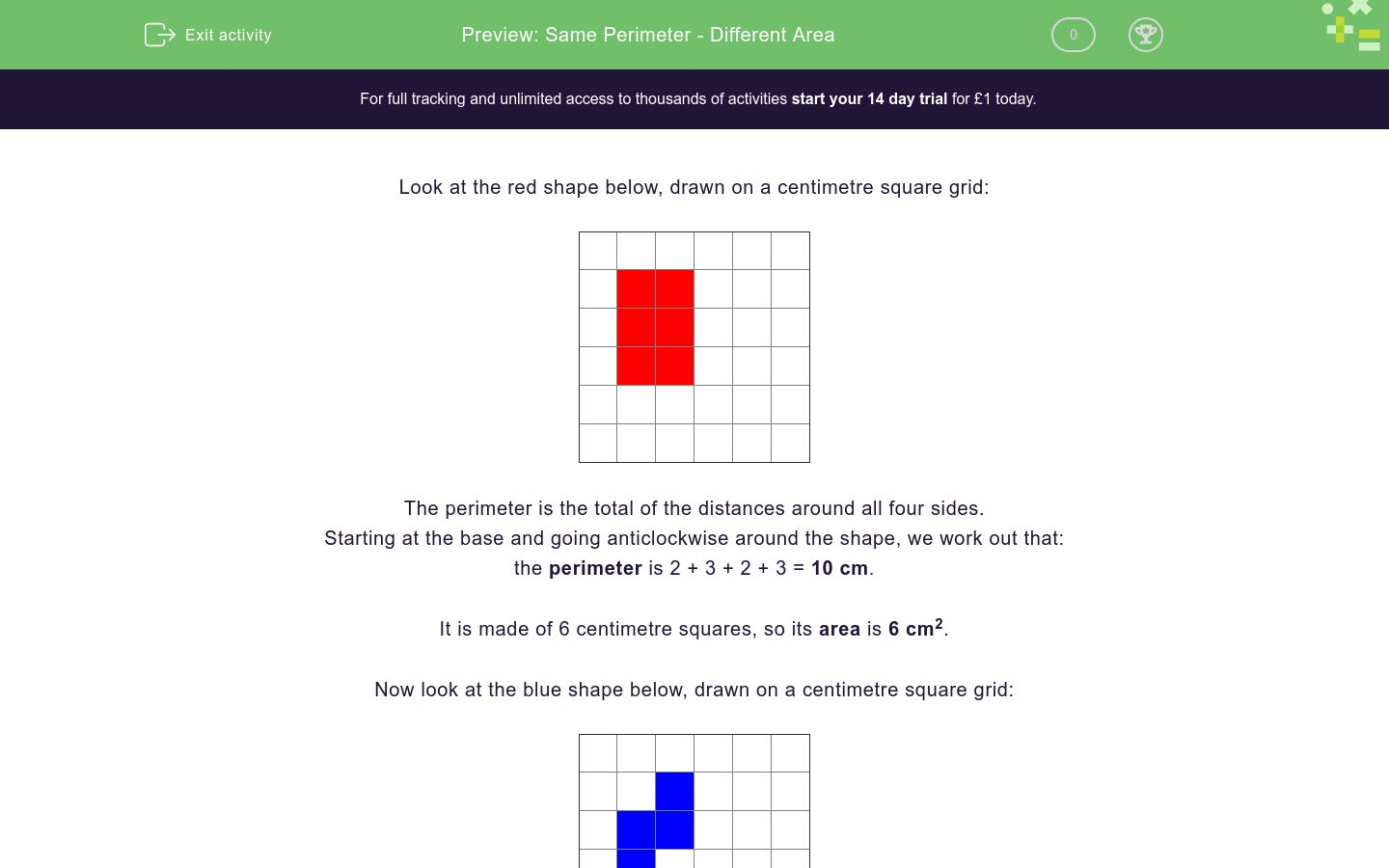 different shapes with the same perimeter worksheets