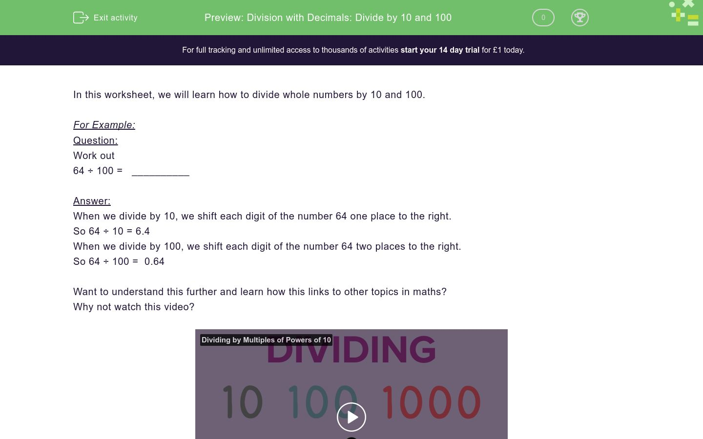 division-with-decimals-divide-by-10-and-100-worksheet-edplace