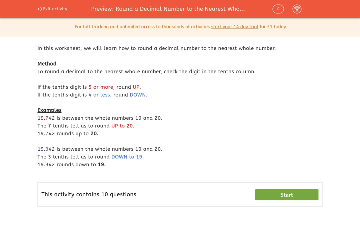 round a decimal number to the nearest whole number worksheet edplace round a decimal number to the nearest whole number worksheet