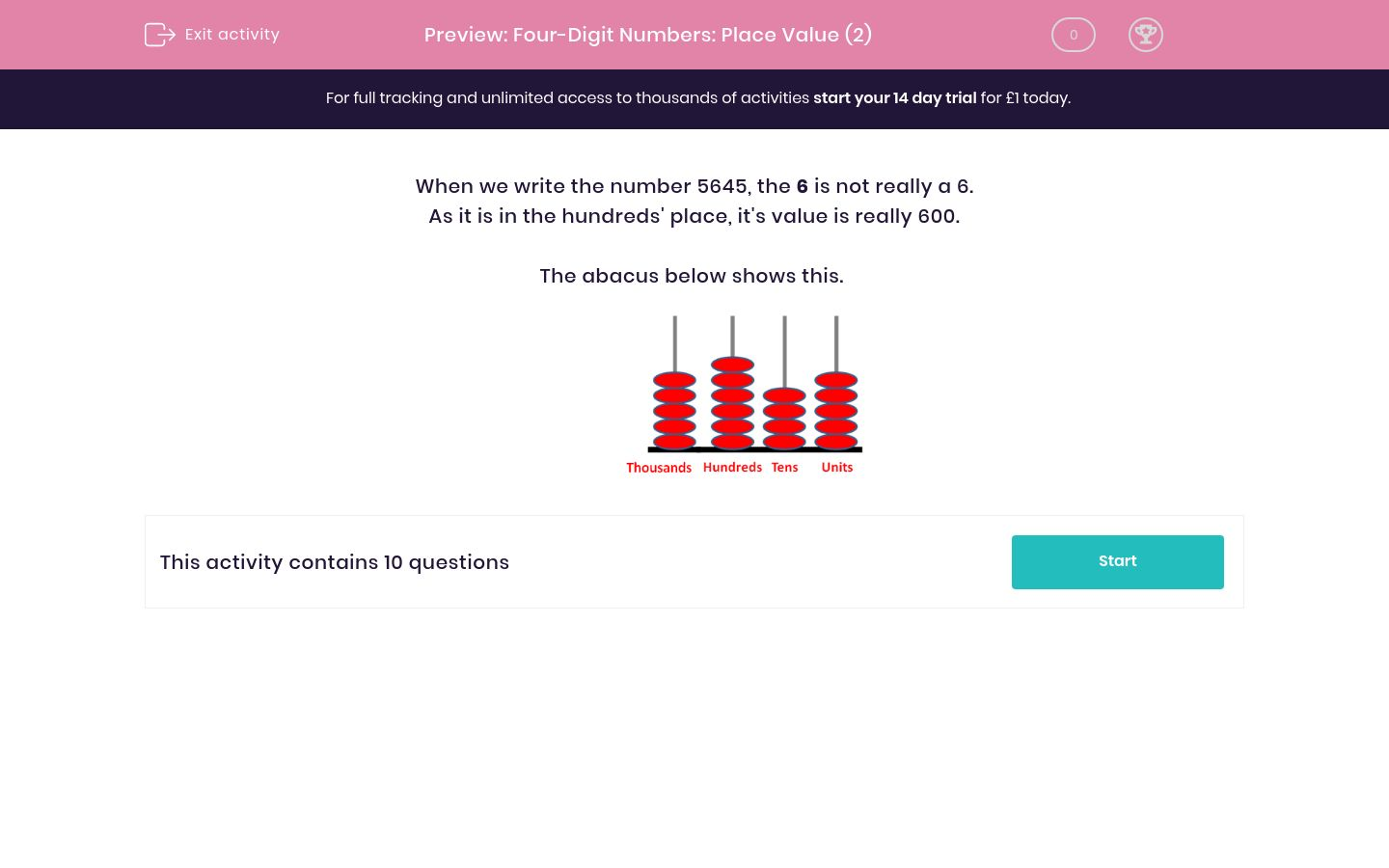 four digit numbers place value 2 worksheet edplace