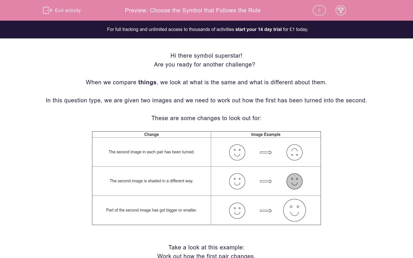 Choose the Symbol that Follows the Rule Worksheet - EdPlace