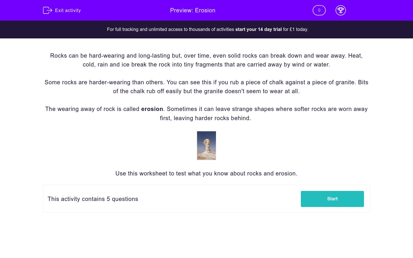 Erosion Questions For Kids