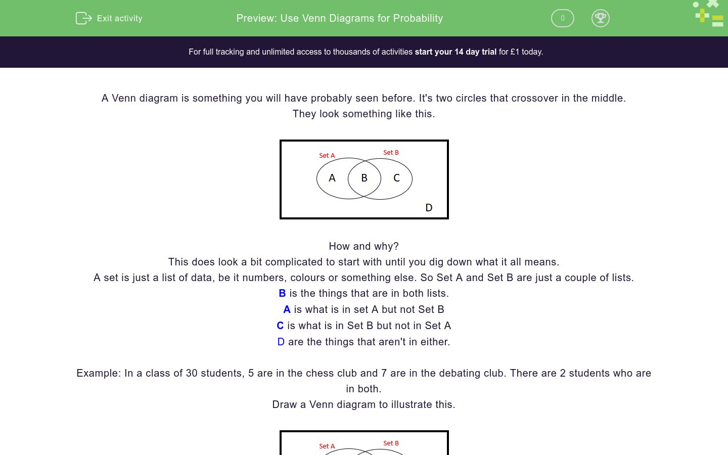 unit 12 probability homework 1 intro to sets venn diagrams