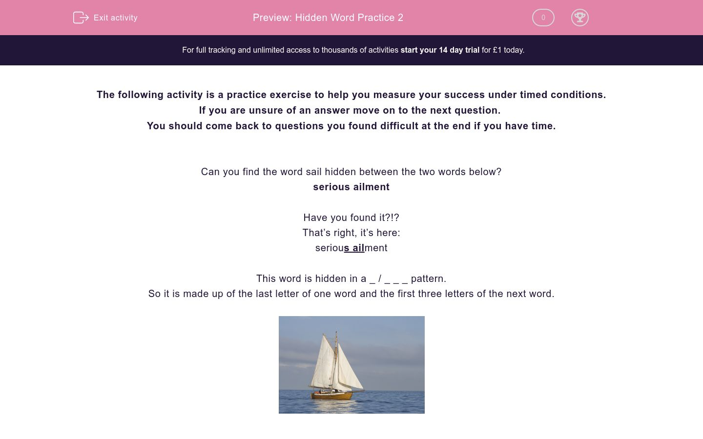 hidden word practice 2 worksheet edplace