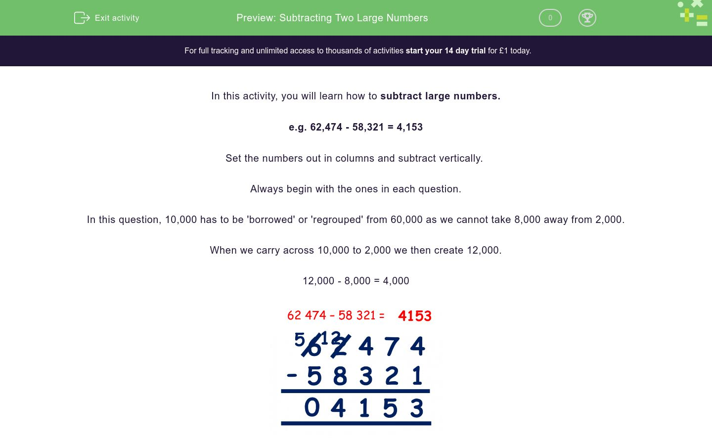 subtracting-two-large-numbers-worksheet-edplace