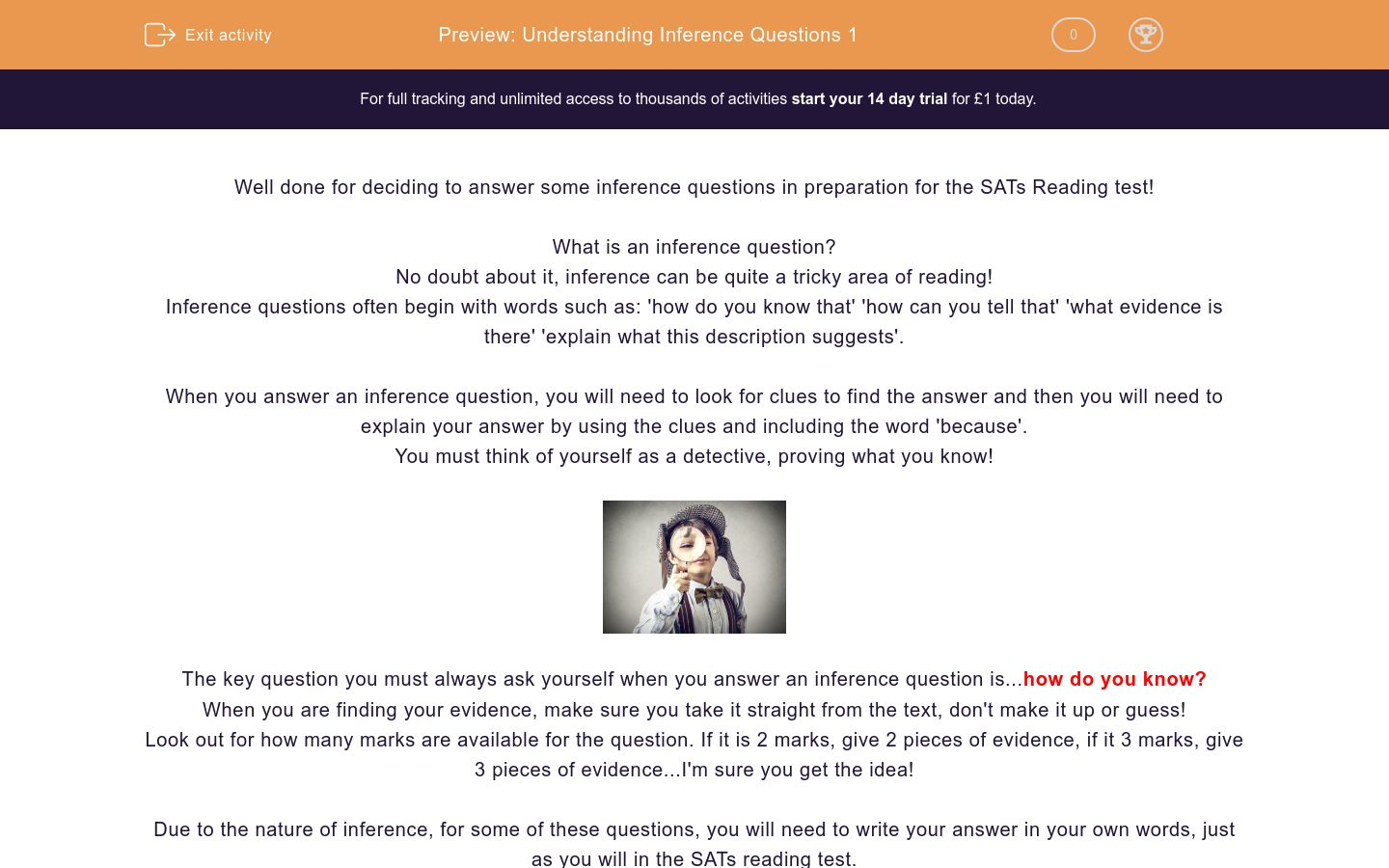 Inferencing Questions