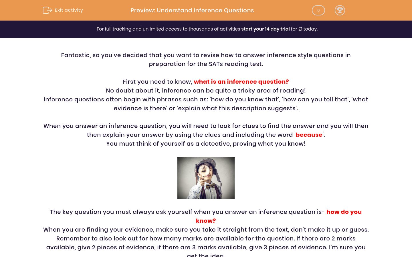 Understand Inference Questions Worksheet - EdPlace