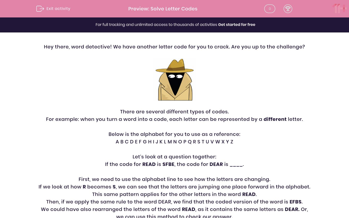Solve Letter Codes Worksheet EdPlace