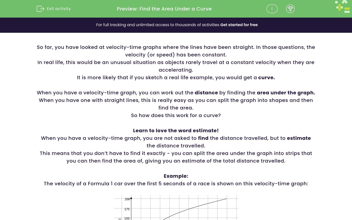 Find the Area Under a Curve Worksheet - EdPlace