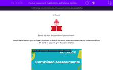 'Assessment: English, Maths and Science Combined (Y3)' worksheet
