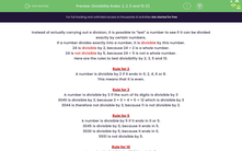 'Understand the Divisibility Rules for 2, 3, 5 and 10' worksheet