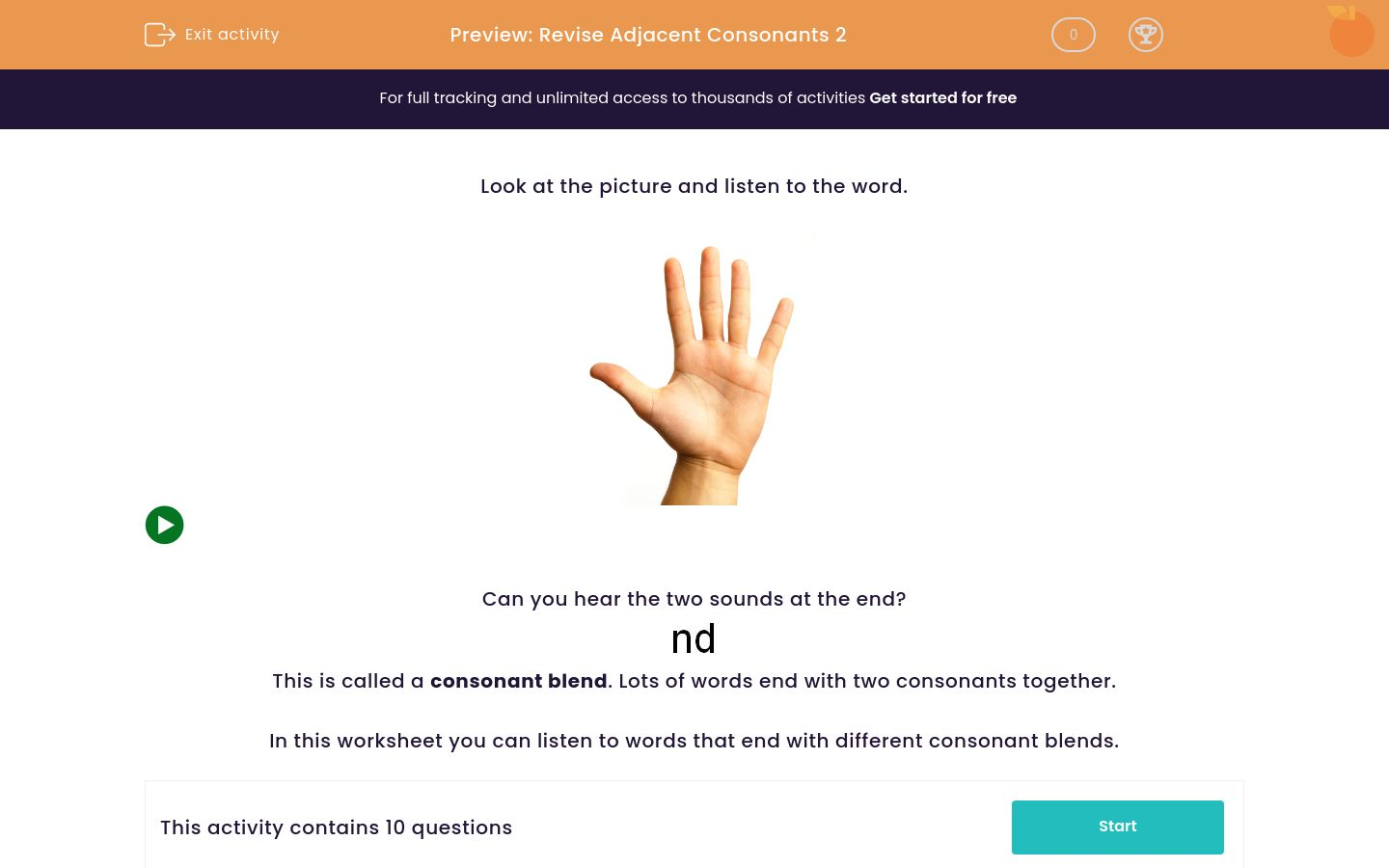 Spot Adjacent Consonants at the End of Words Worksheet EdPlace