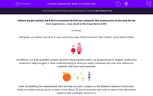 'Assessment: Back-to-school (Y8)' worksheet