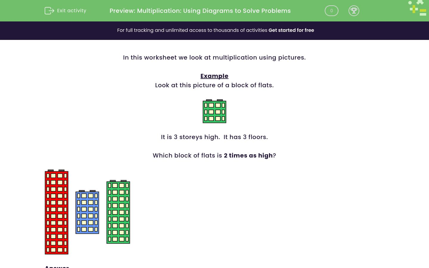 Use Diagrams to Solve Multiplication Problems Worksheet - EdPlace
