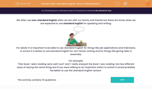 ' Differentiate Between Standard and Non-Standard English' worksheet