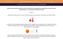 'Assessment: Back-to-school (Y3)' worksheet