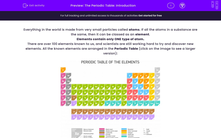 'The Periodic Table: Introduction' worksheet