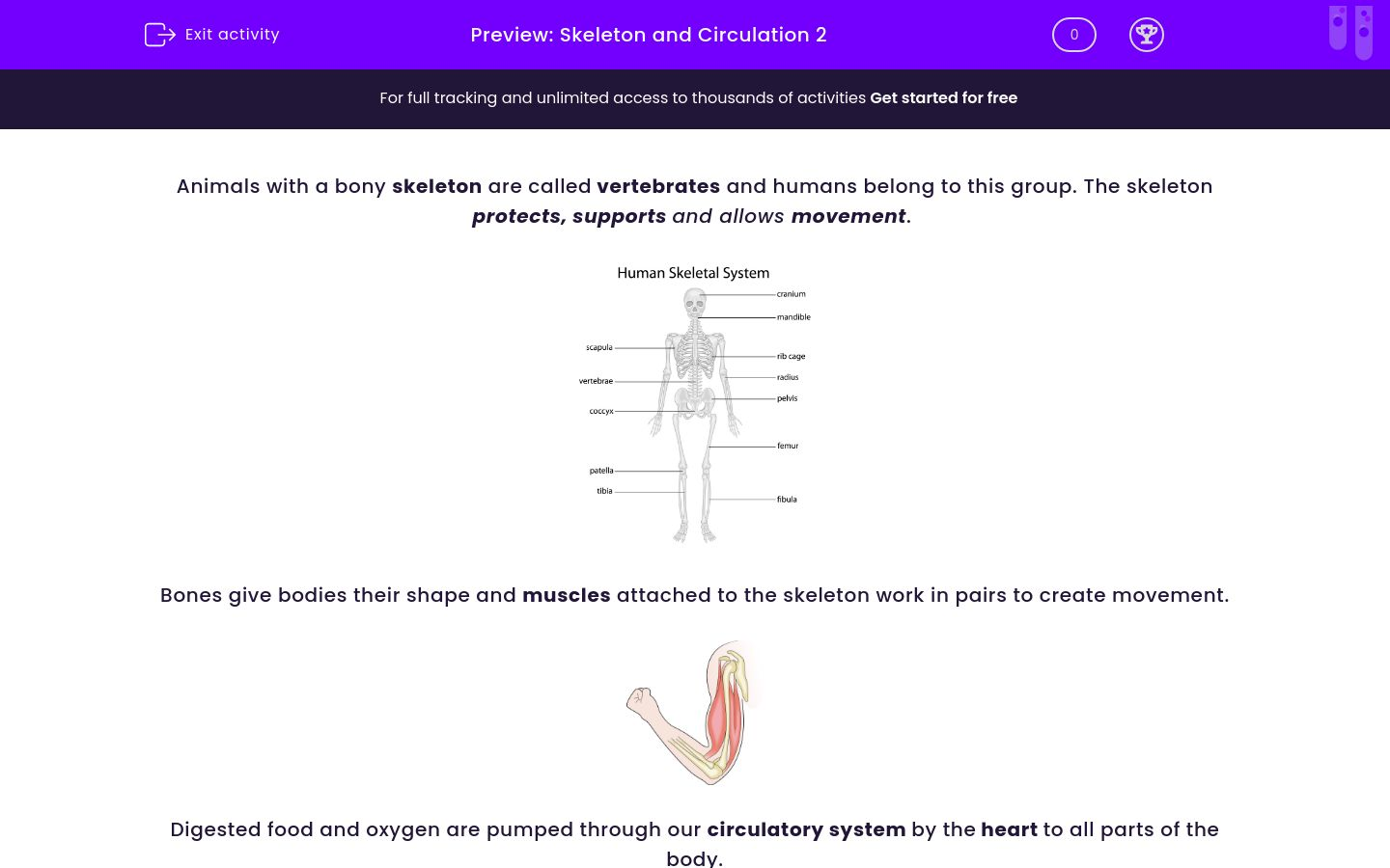 Investigate the Effect of Exercise on our Circulation Worksheet - EdPlace