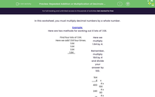 'Repeated Addition or Multiplication of Decimals by a Whole Number' worksheet