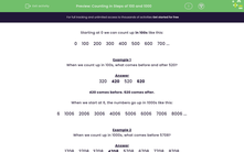 'Counting in Steps of 100 and 1000' worksheet
