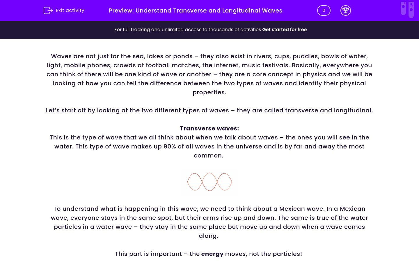 Understand Transverse and Longitudinal Waves Worksheet - EdPlace