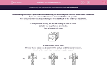 '3D Cube Nets Practice 1' worksheet