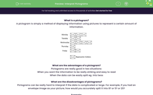 'Interpret Pictograms' worksheet