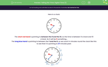 'Telling the Time: Digital Time (1)' worksheet