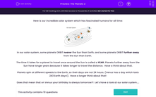 'The Planets 2' worksheet