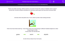 'Know Your Food Chains 1' worksheet