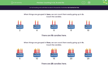'Counting in 2s, 5s and 10s' worksheet