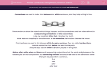 'Connectives: Linking Phrases, Sentences and Paragraphs' worksheet