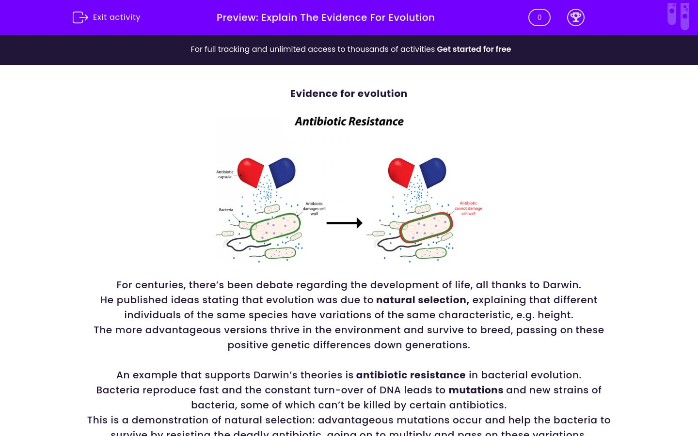 Explain The Evidence For Evolution Worksheet EdPlace
