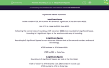 'Practise Rounding to 1, 2 or 3 Significant Figures' worksheet